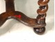 Carved walnut table Louis XIII twisted feet Haute Epoque seventeenth century