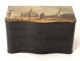 Russian tea box wooden lacquered Lukutin Moscow Red Square St. Basil&#39;s nineteenth