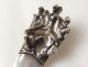 Silver metal letter opener Christofle Jean Filhos erotic naked women XXè