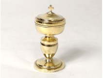 Ciborium chrismatoire travel sick old man silver gilt dome nineteenth