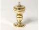 Ciborium chrismatoire travel sick old man silver gilt dome nineteenth