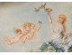 Table gouache range cherubs woman Prunier Nicolaÿ Art Nouveau XIXth