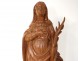 Wood carving statue St. Lucia palm eighteenth century church martyrdom