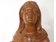 Wood carving statue St. Lucia palm eighteenth century church martyrdom