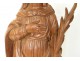 Wood carving statue St. Lucia palm eighteenth century church martyrdom