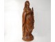 Wood carving statue St. Lucia palm eighteenth century church martyrdom