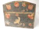 Safe Box Norman Polychrome Wood birds wedding flowers eighteenth century