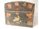 Safe Box Norman Polychrome Wood birds wedding flowers eighteenth century