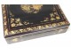 Boîte coffret bois laqué dorure personnages chinois Napoléon III XIXème