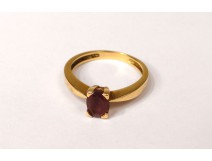 gold jewel ring solid 18k gold amethyst ring eagle head twentieth century