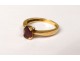 gold jewel ring solid 18k gold amethyst ring eagle head twentieth century