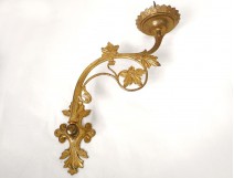 Sconces applies picnic candle gilt bronze Napoleon III nineteenth vine