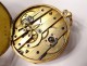 Montre gousset or massif 18carats fleurs tête cheval gold watch XIXè siècle