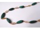 Collier or massif 18 carats malachite gold necklace XXème siècle