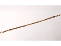 Bracelet or massif 18 carats tête aigle brillants diamants 12,38gr XXème