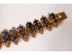 Bracelet bijou or massif 18 carats saphirs bleus 39,93gr gold XXème siècle