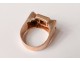 Gold tank ring solid 18k gold diamond ring 13.67 gr twentieth century