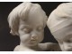 white marble sculpture JM. Pigalle cherubs Cupid Loves nineteenth quiver