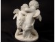 white marble sculpture JM. Pigalle cherubs Cupid Loves nineteenth quiver