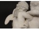 white marble sculpture JM. Pigalle cherubs Cupid Loves nineteenth quiver