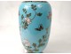 cloisonné enamel vase bird butterfly flowers dragons Japan Meiji nineteenth