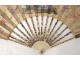 Fan children gouache silk ancient characters fan eighteenth Management