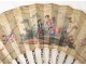 Fan children gouache silk ancient characters fan eighteenth Management