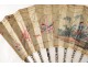 Fan children gouache silk ancient characters fan eighteenth Management