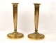 Pair of candlesticks bronze Management, 18th