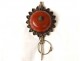 Silver metal jewel brooch amber Africa Maghreb XXth century