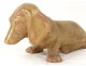 basset dog sculpture HB Quimper faience Jacques Nam twentieth century