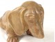 basset dog sculpture HB Quimper faience Jacques Nam twentieth century