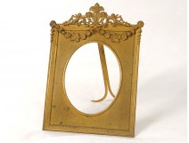 Cadre Renaissance bronze doré putti angelots guirlandes fleurs frame XIXème