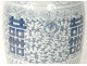 Chinese porcelain baluster vase white-blue flowers Chinese nineteenth century