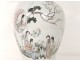 Chinese porcelain baluster vase women courtesans landscape nineteenth flowers