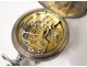 Antique silver metal watch chronometer watch french twentieth century