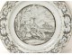 grisaille India Company flat torque gallant scene European decor XVIII