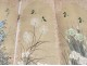 4 rolls Japanese paintings on silk flowers birds Japan signed nineteenth