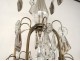 Chandelier crystal chandelier 6 lights cut steel suspension nineteenth century