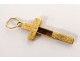 miniature gold reliquary pendant solid 18K cross hair reliquary nineteenth