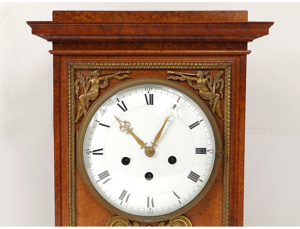 Empire clock terminal magnifying amboine bronze clock Junghans