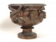 Large bronze cup F. Barbedienne ancient vine characters NapIII nineteenth