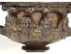 Large bronze cup F. Barbedienne ancient vine characters NapIII nineteenth