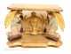 Tabor holder carved gilt monstrance, Angels, 19th