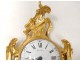 Cartel Louis XV gilt bronze openwork flowers foliage clock Napoleon III XIXth