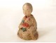 Figurine magot chinois vieille femme terre émaillée début XXème siècle