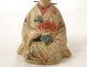 Figurine magot chinois vieille femme terre émaillée début XXème siècle