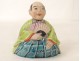 Figurine China man bald man enameled biscuit early twentieth century