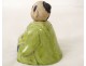 Figurine China man bald man enameled biscuit early twentieth century