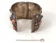 Hinged bracelet silver enamels Algeria Kabyle Berber Maghreb XXth century